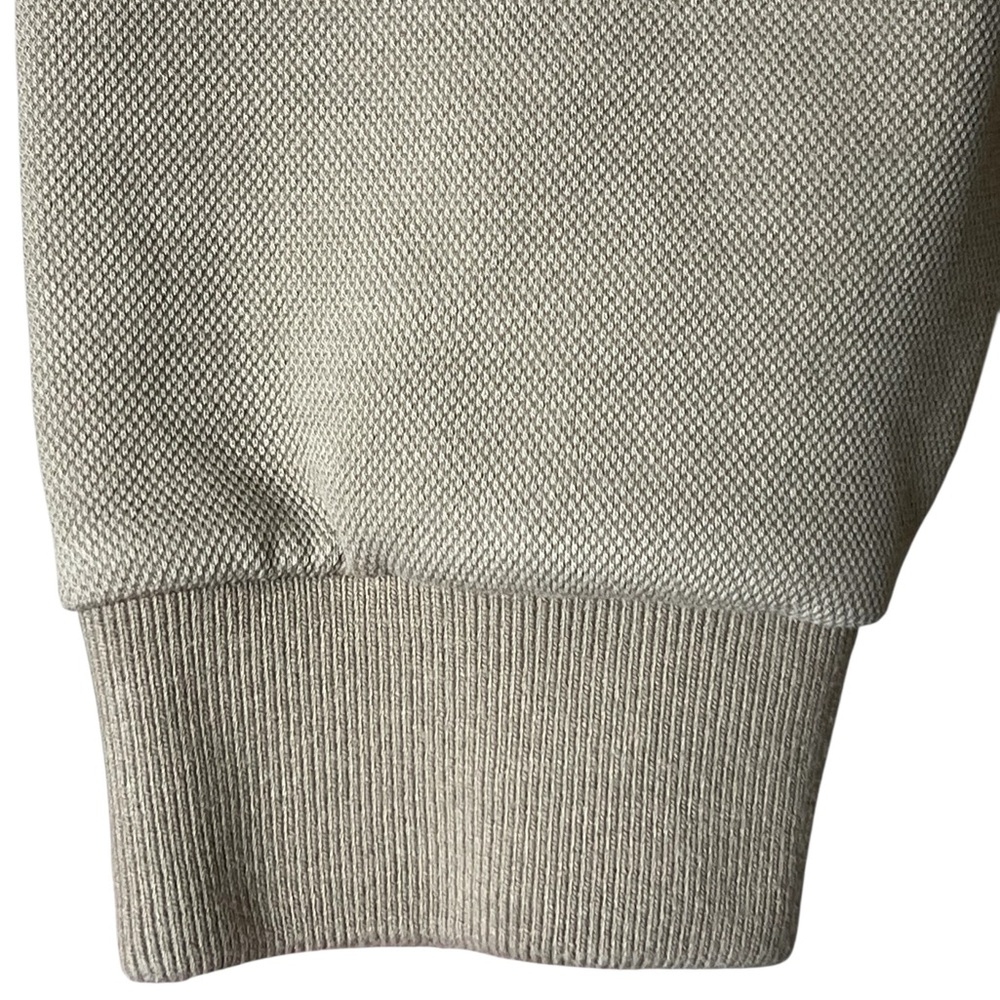 Lacoste Women’s Crewneck Sweatshirt in Beige with Green Logo - Picture 10 of 14